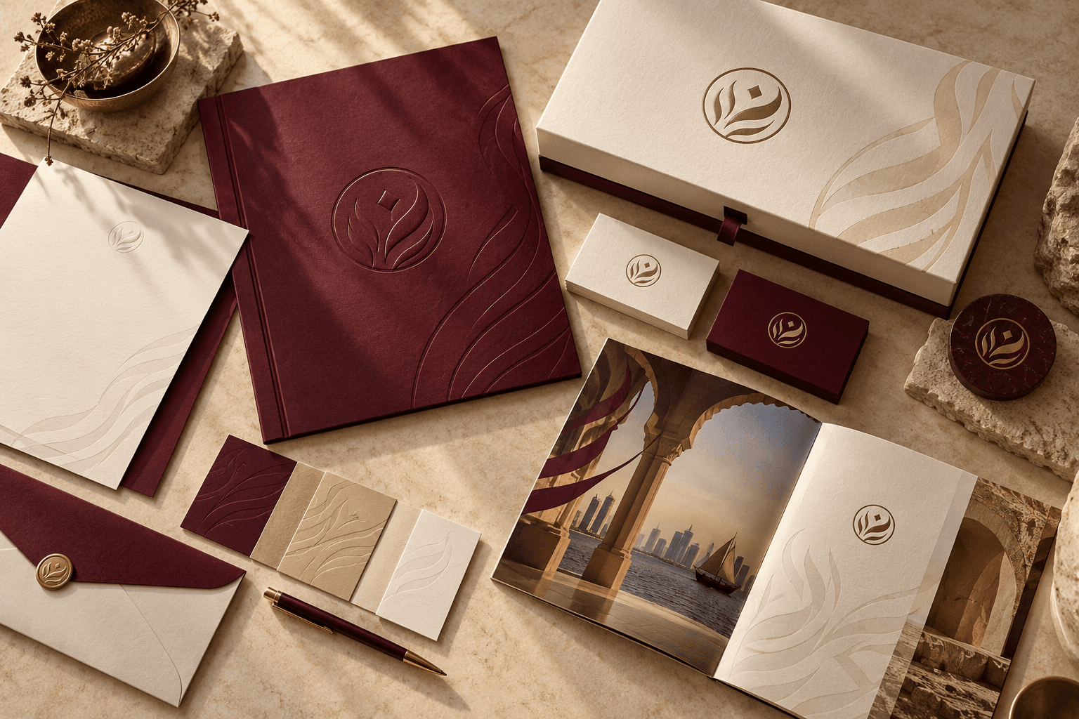 Arabic & English identity — illustrative concept visual